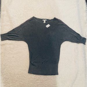 White House Black Market Grey Sweater Size S NWT